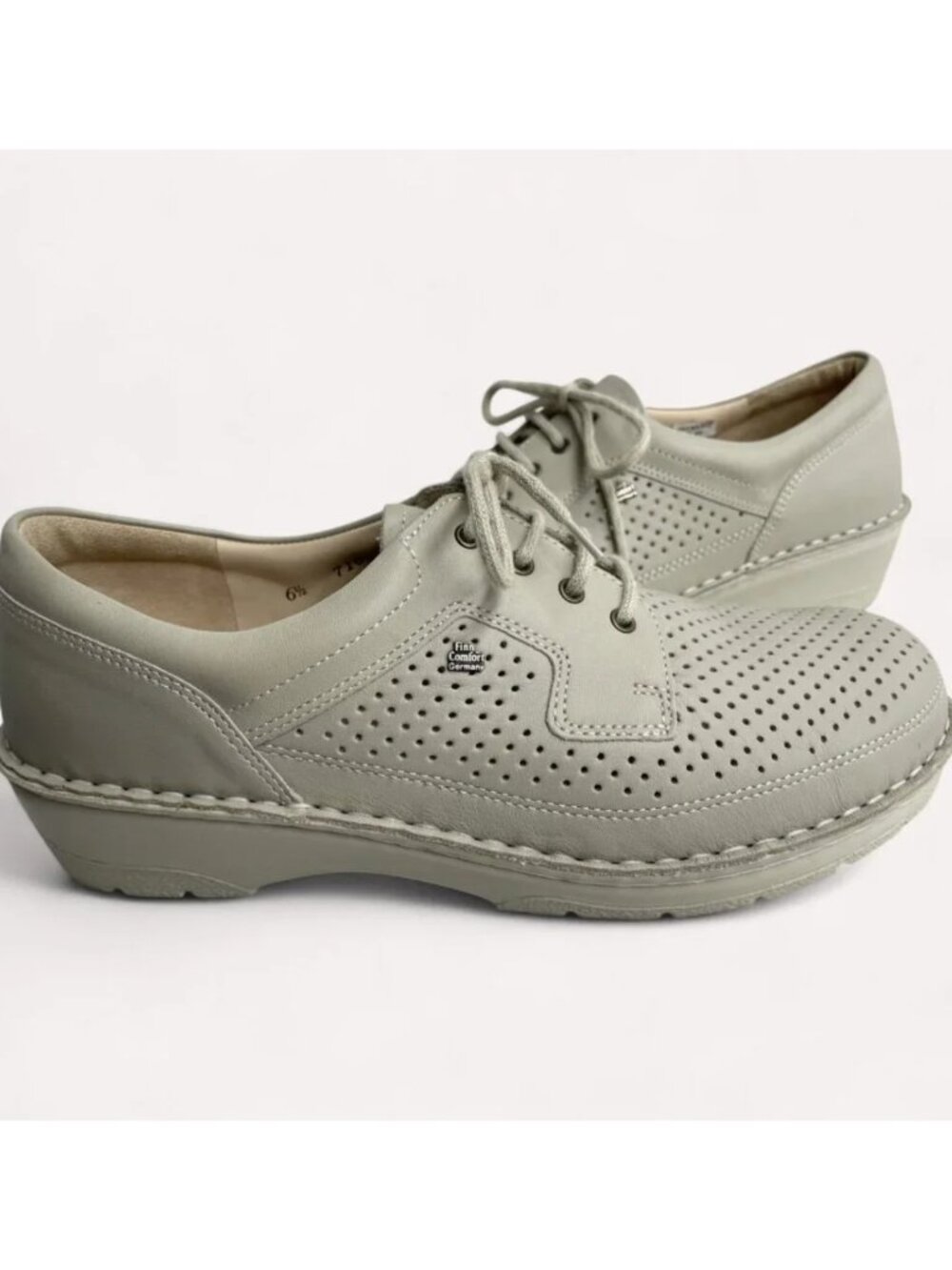 Finn Comfort Shoes $400 Sponarid German Leather Women's 9 Beige Never Worn - Picture 2 of 14